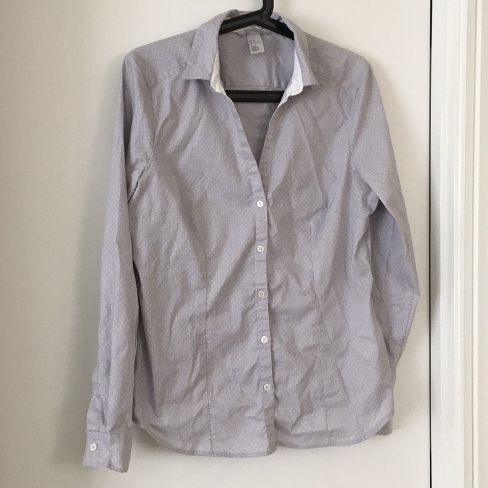 H&M dotted button down, 14